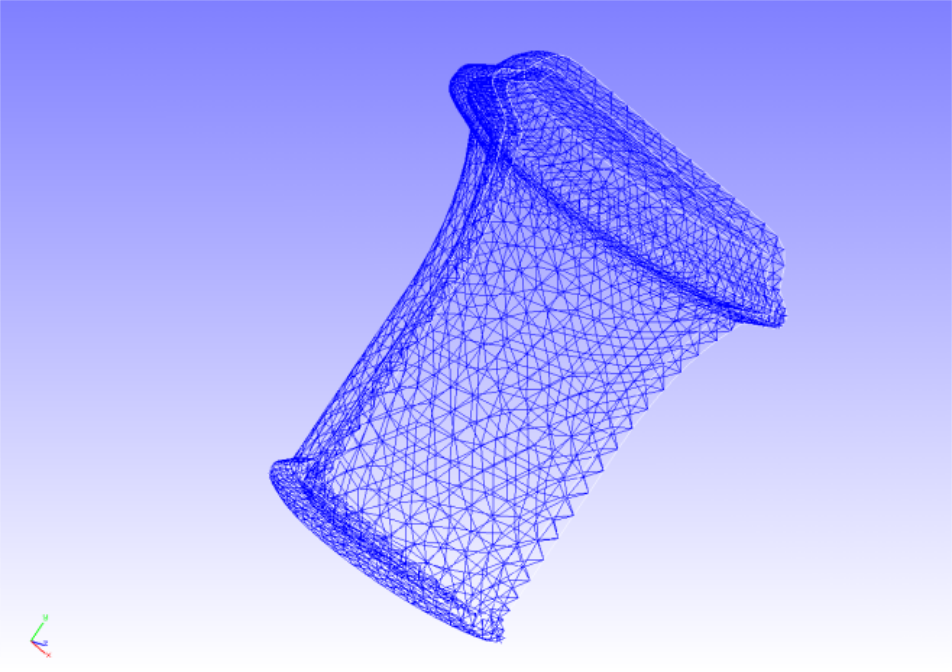 Container mesh data