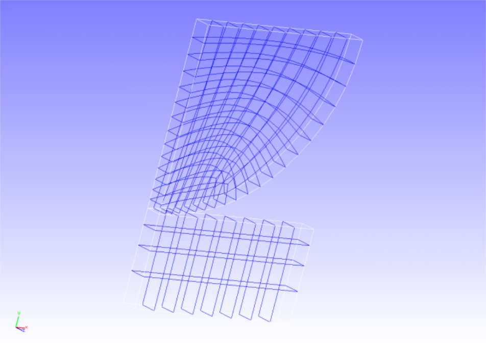 Mesh data of the analysis model